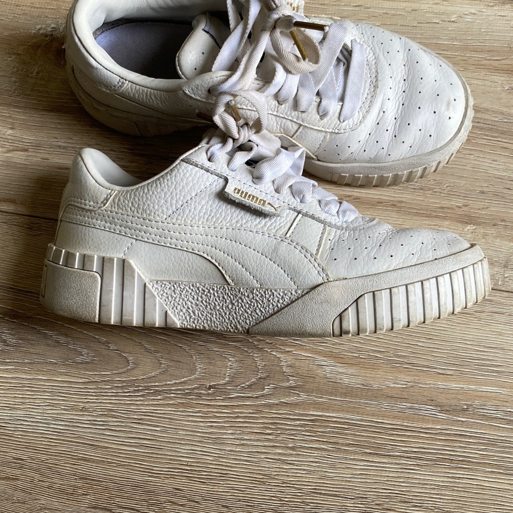 Puma Off-White Textured Sneakers
